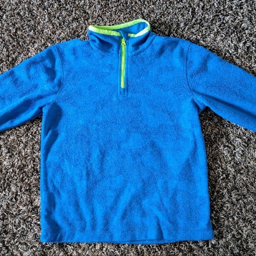 Blue Quarter-Zip Pullover